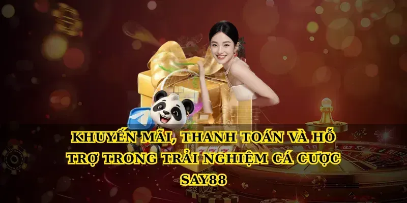 Khuyến mãi, thanh toán và hỗ trợ trong Trải nghiệm cá cược say88